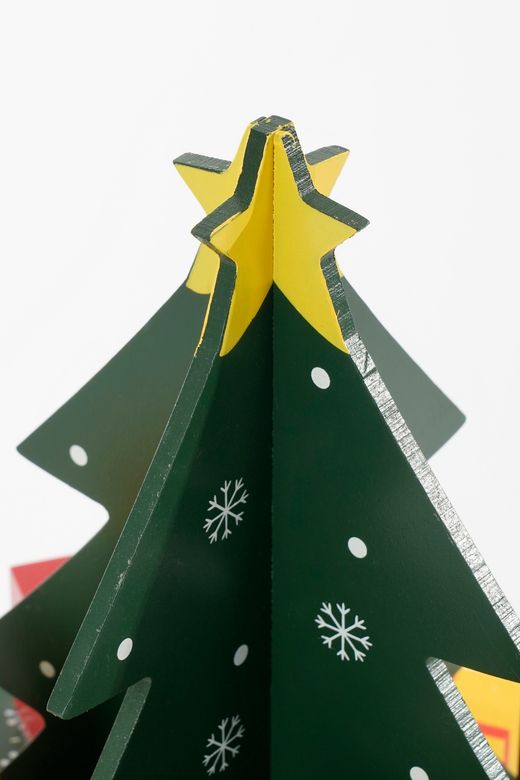 Figura Navideña Árbol Verde FSC 30 x 27,5 cm Edelmann