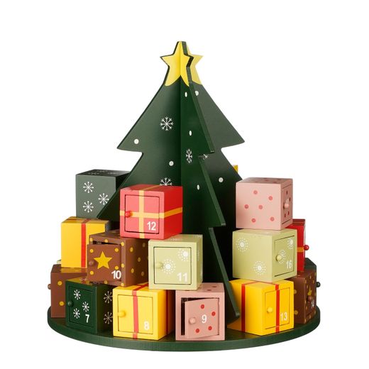 Figura Navideña Árbol Verde FSC 30 x 27,5 cm Edelmann