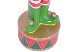 Figura Navideña de Resina 25 x 24.5 x 91.5 Elfo Rojo
