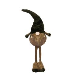 Figura Navideña Gnomo Verde Oscuro 20 x 15 x 63 cm Edelmann