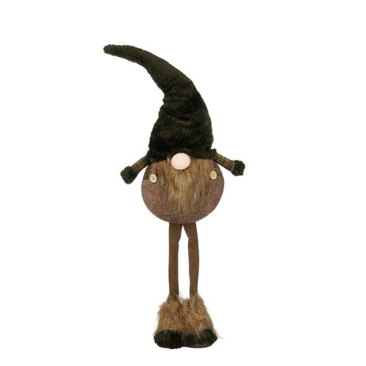 Figura Navideña Gnomo Verde Oscuro 20 x 15 x 63 cm Edelmann