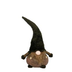 Figura Navideña Gnomo Verde Oscuro 21 x 15 x 41 cm Edelmann