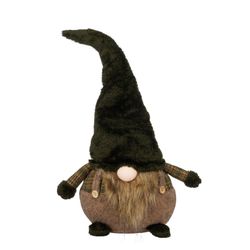 Figura Navideña Gnomo Verde Oscuro 23 x 18 x 52 cm Edelmann