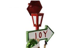 Figura Navideña LED de Resina 35 x 28,5 x 81 FAROLA Elfo