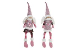 Julfigur flicka rosa 54 cm