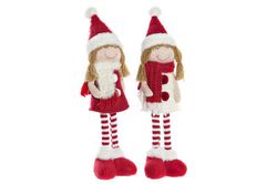 Red Christmas Girls Figure