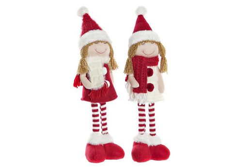 Red Christmas Girls Figure