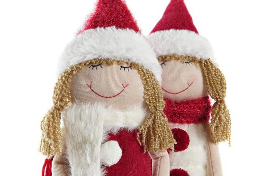 Red Christmas Girls Figure