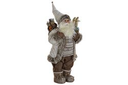 Christmas Santa Claus figure white large