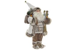 Figur jultomten jul vitt 45 cm höjd