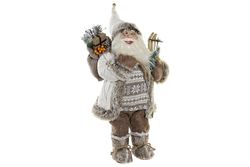 Medium white Santa Claus Christmas figure