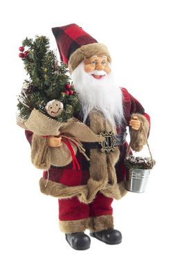 Medium traditional Christmas Santa Claus figure