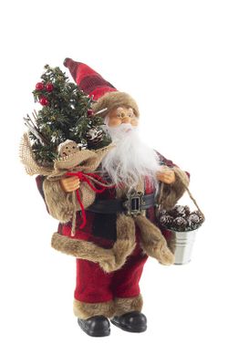 Small traditional Christmas Santa Claus figure
