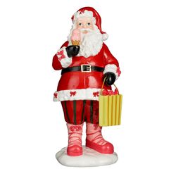 Figura Papá Noel Oso Rojo 14,5 x 11,5 x 32 cm Edelmann