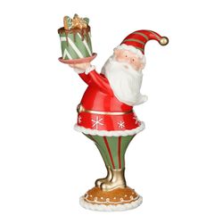 Figura Papá Noel Pastel Rojo 20 x 13 x 34 cm Edelmann