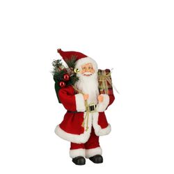 Figura Papá Noel Rojo 25 x 15 x 40 cm Edelmann