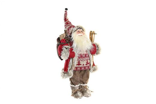 Figur Papas julklapp röd traditionell