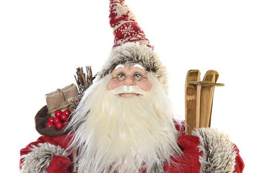 Figur Papas julklapp röd traditionell