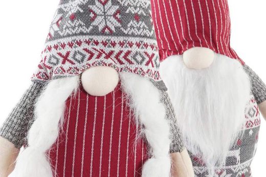 Figura Peluche Natale Barbuta Grande