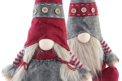Bearded Christmas Plush Figure Sitting