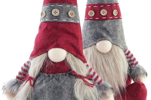 Bearded Christmas Plush Figure Sitting
