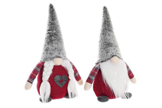 Traditional Bearded Christmas Plush Figure