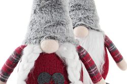 Traditional Bearded Christmas Plush Figure