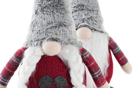 Traditional Bearded Christmas Plush Figure