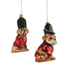 Figura Perro de Cristal Decoración Arbol Navidad Edelmann
