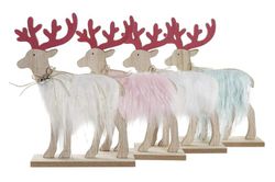 Figur Rensdyr med LED Juledekorations Chic