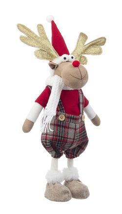 Standing Christmas reindeer figure