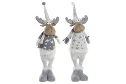 Christmas reindeer figure white 64 cm
