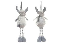Christmas reindeer figure white 70 cm