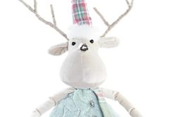 Large Chic Christmas Reindeer Figure
