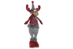 Red Christmas reindeer figure 45 cm
