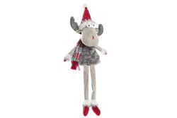Red and Gray Christmas Reindeer Figure 20X15X55