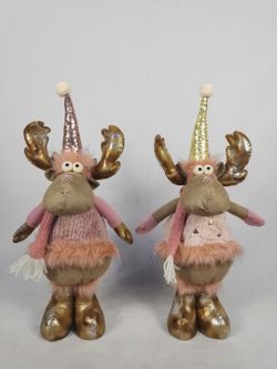Julfigur ren rosa 50 cm