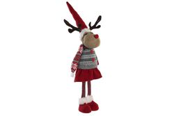 Red Reindeer Christmas Figure 17x13x65