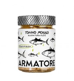 Filetes de atún rojo del Mediterráneo en aceite de oliva 330 g Armatore