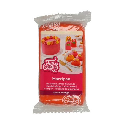 Fondant mandelmassa orange sunset 250 grs funcakes