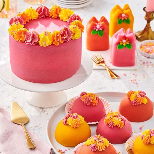 Φοντάν αμυγδαλόπαστα πορτοκαλιού sunset 250 gr funcakes