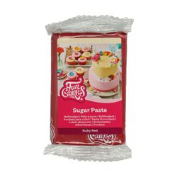 Fondant ruby rojo 250 grs funcakes
