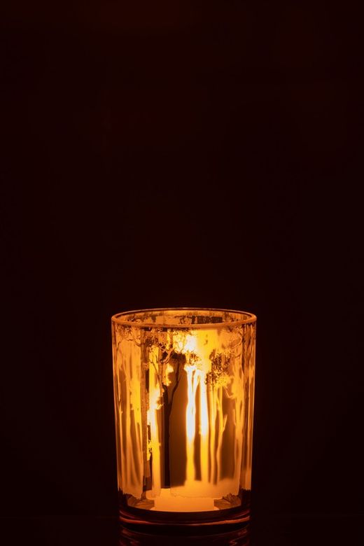 Golden Medium Candle Holder Photo Frame Special Christmas