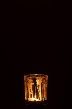 Fotosforo Portavelas Oro Pequeńo Especial Navidad