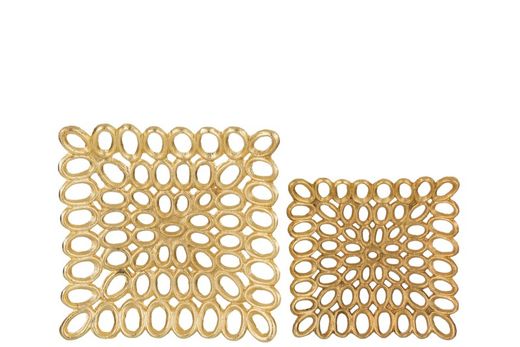 Square Aluminum Gold Small Special Christmas