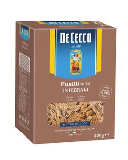 Fusilli Integral nº 34 Pasta De Cecco Italia 500 g