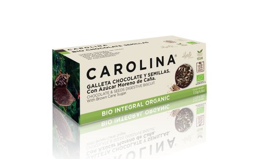 Biscuit bio integral chocolate carolina seeds 135 grs