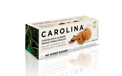 Galleta Integral Artesana Chocolate y Almendras 0% Azúcares Vegana 100g Carolina Bio