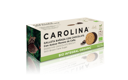 Integral biscuit digestive chocolate carolina 85 grs