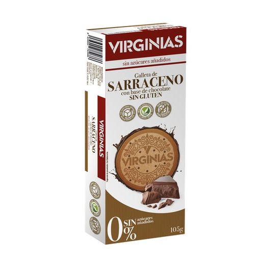 Biscuit au Sarrasin 0% sans Sucre Ajouté Virginias 105 grs